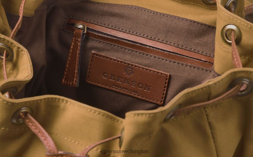 Unisex Khaki LARGE BACKPACK Grenson R46060511 Accessories