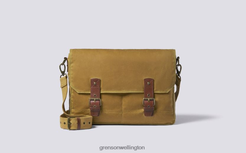 Unisex Khaki MESSENGER BAG Grenson R46060510 Accessories