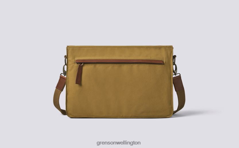 Unisex Khaki MESSENGER BAG Grenson R46060510 Accessories