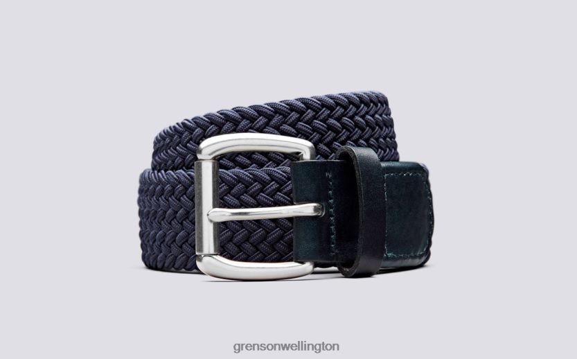 Unisex Navy WOVEN BELT Grenson R46060520 Accessories