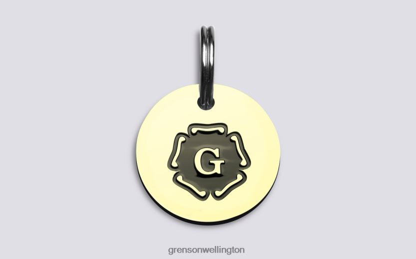 Unisex Brass Pet ID Tag Grenson R46060543 Dog Accessories