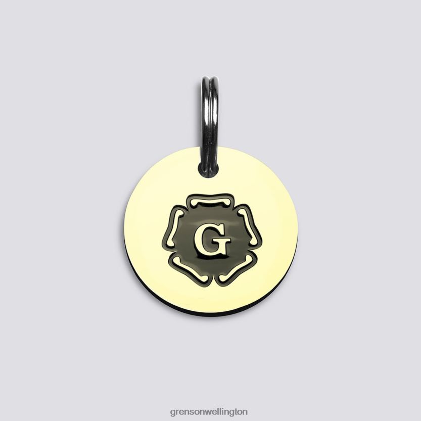 Unisex Brass Pet ID Tag Grenson R46060543 Dog Accessories