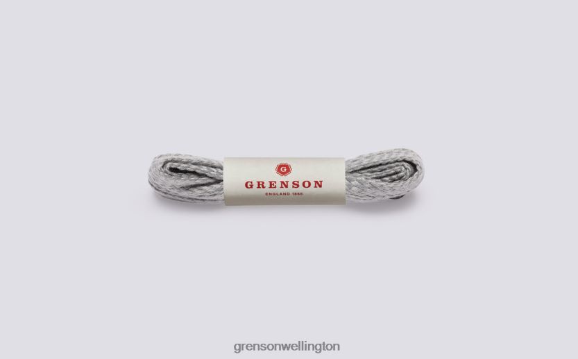 Unisex Grey FLAT BOOT LACES Grenson R46060426 Accessories