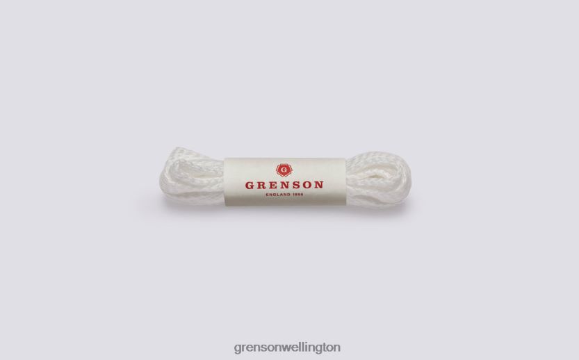 Unisex White FLAT BOOT LACES Grenson R46060425 Accessories