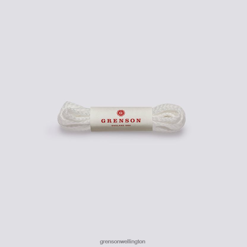 Unisex White FLAT BOOT LACES Grenson R46060425 Accessories