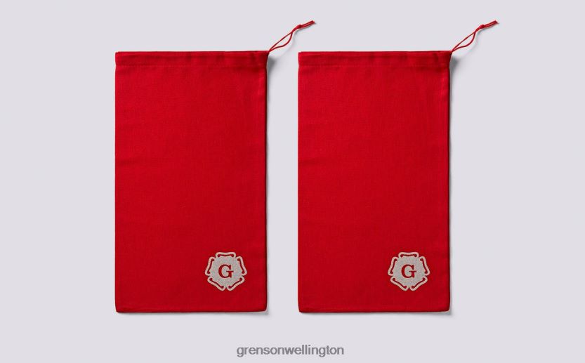 Unisex Soft RED SHOE BAG Grenson R46060396 Shoe Care