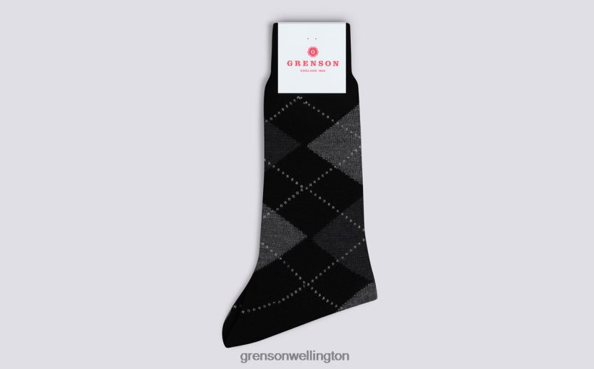 Men Black ARGYLE SOCK Grenson R46060451 Accessories
