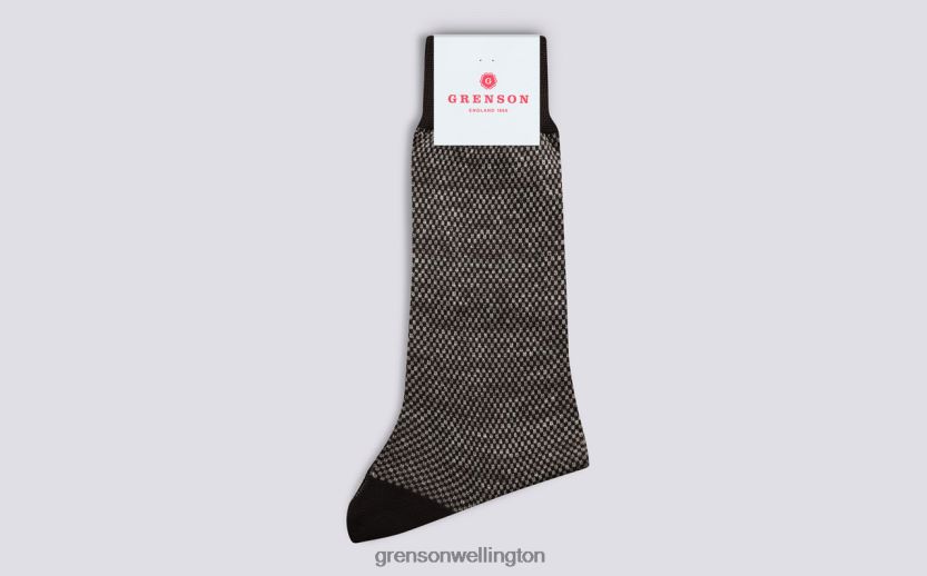 Men Black SCALE SOCK Grenson R46060488 Accessories