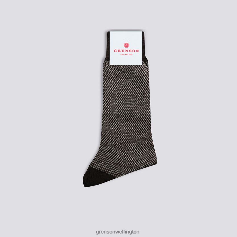 Men Black SCALE SOCK Grenson R46060488 Accessories