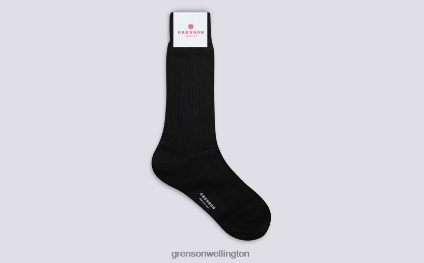 Men Black WIDE RIB SOCK Grenson R46060495 Accessories