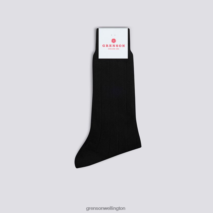 Men Black WIDE RIB SOCK Grenson R46060495 Accessories