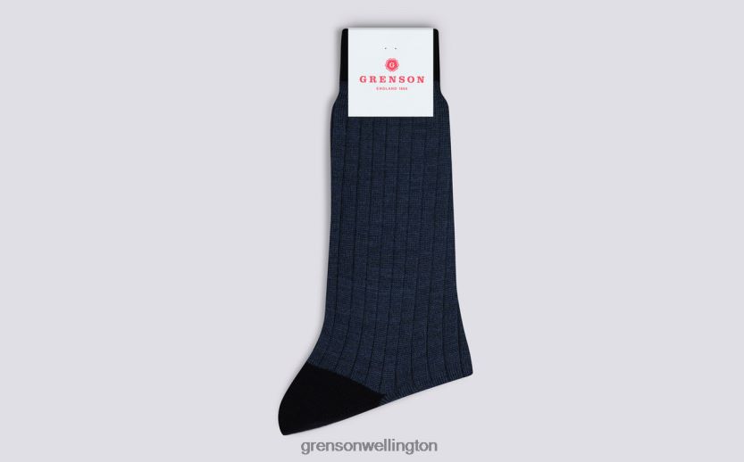 Men Blue HEEL/TOE SOCK Grenson R46060452 Accessories