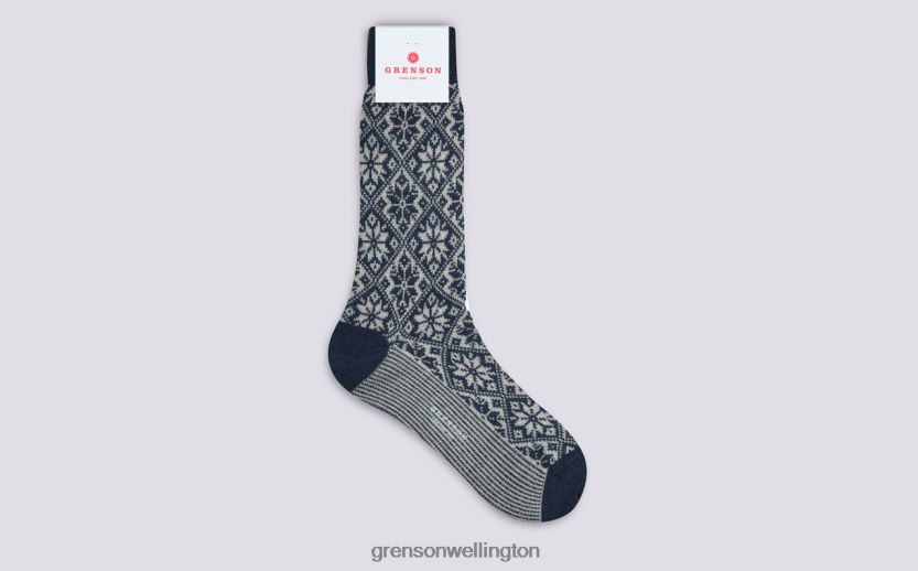 Men Blue NORDIC SOCK Grenson R46060453 Accessories