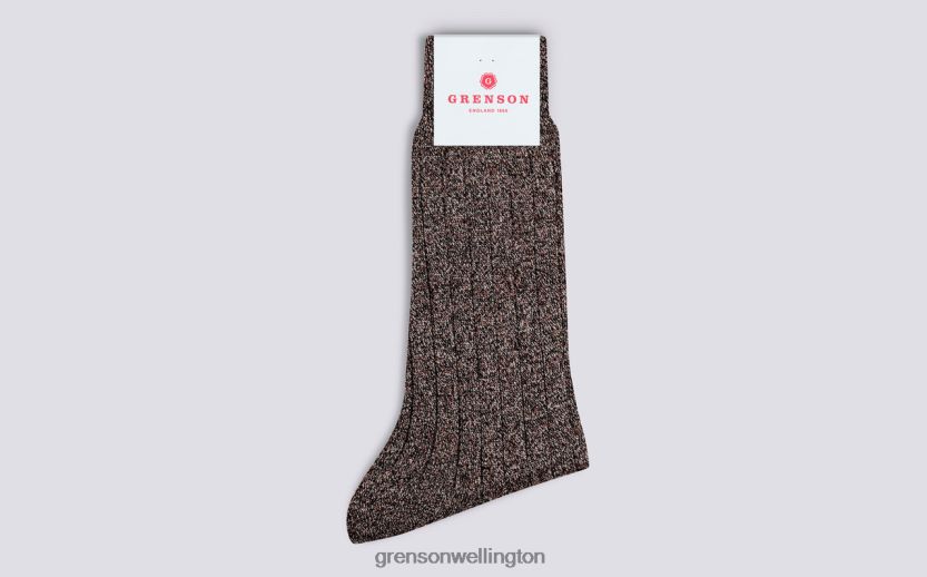 Men Brown TV FUZZ SOCK Grenson R46060466 Accessories