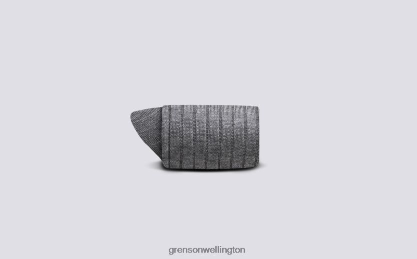Men Grey PLAIN RIB SOCK Grenson R46060457 Accessories