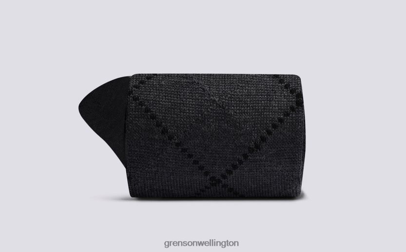 Men Grey SIMPLE ARGYLE SOCK Grenson R46060464 Accessories