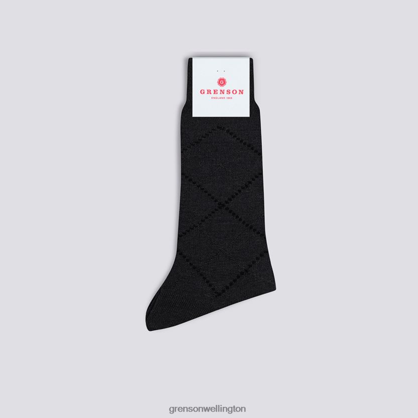 Men Grey SIMPLE ARGYLE SOCK Grenson R46060464 Accessories