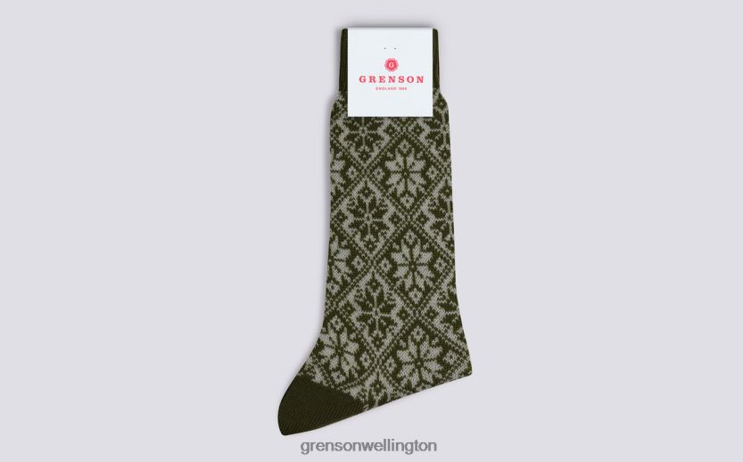 Men Khaki NORDIC SOCK Grenson R46060454 Accessories