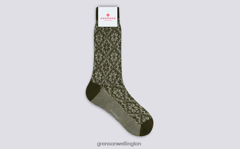 Men Khaki NORDIC SOCK Grenson R46060454 Accessories
