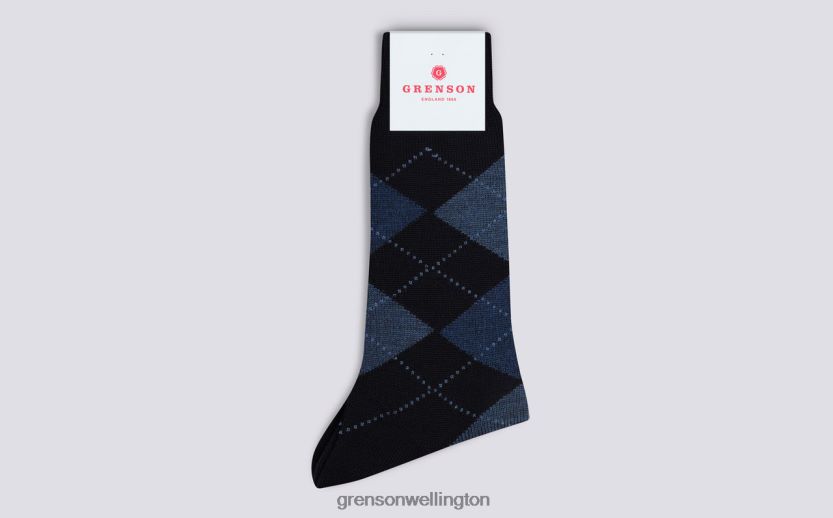 Men Navy ARGYLE SOCK Grenson R46060450 Accessories