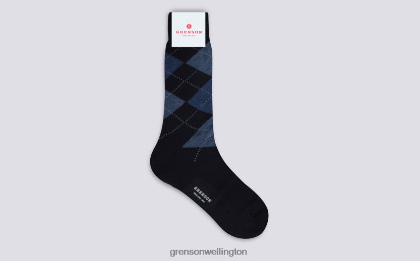 Men Navy ARGYLE SOCK Grenson R46060450 Accessories