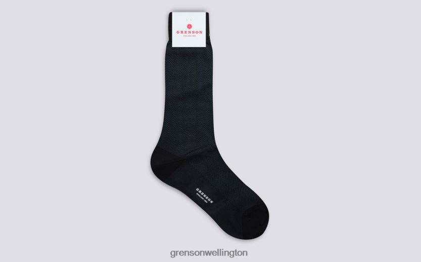 Men Navy HERRINGBONE SOCK Grenson R46060492 Accessories