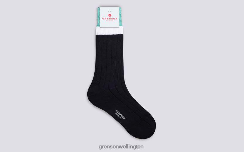 Men Navy TOP STRIPE SOCK Grenson R46060484 Accessories