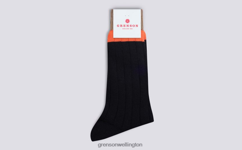 Men Navy TOP STRIPE SOCK Grenson R46060486 Accessories