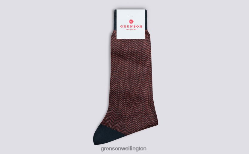 Men Pink HERRINGBONE SOCK Grenson R46060493 Accessories