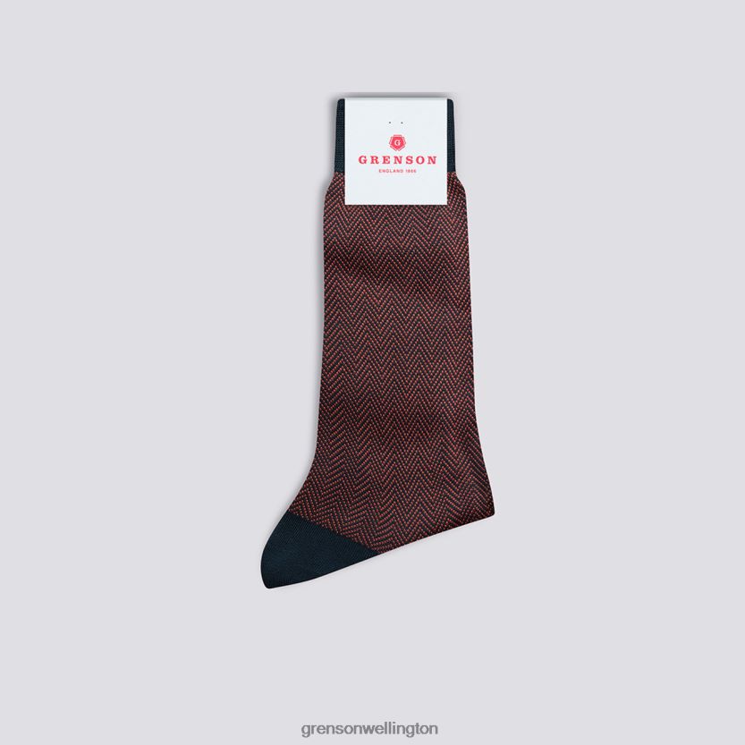 Men Pink HERRINGBONE SOCK Grenson R46060493 Accessories