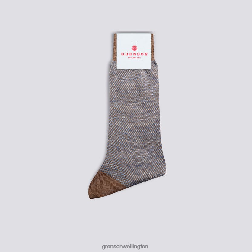 Men Taupe SCALE SOCK Grenson R46060489 Accessories