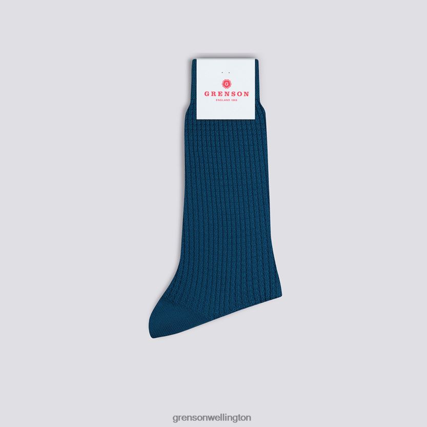 Men Teal WAFFLE SOCK Grenson R46060467 Accessories