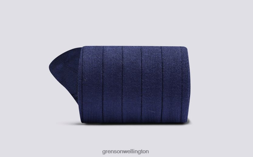Unisex Blue WIDE RIB SOCK Grenson R46060494 Accessories