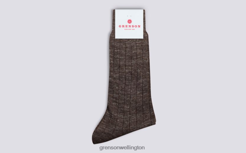 Unisex Brown MALANGE SOCK Grenson R46060496 Accessories