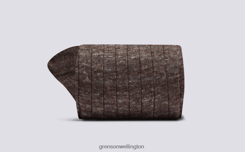 Unisex Brown MALANGE SOCK Grenson R46060496 Accessories