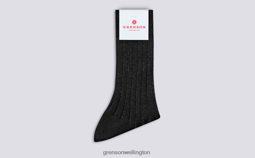 Women Black GLITTER RIB SOCK Grenson R46060472 Accessories