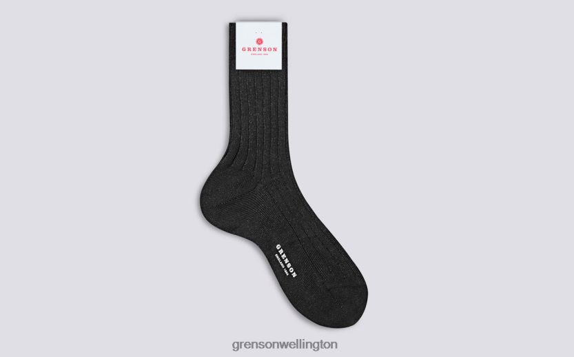 Women Black GLITTER RIB SOCK Grenson R46060472 Accessories