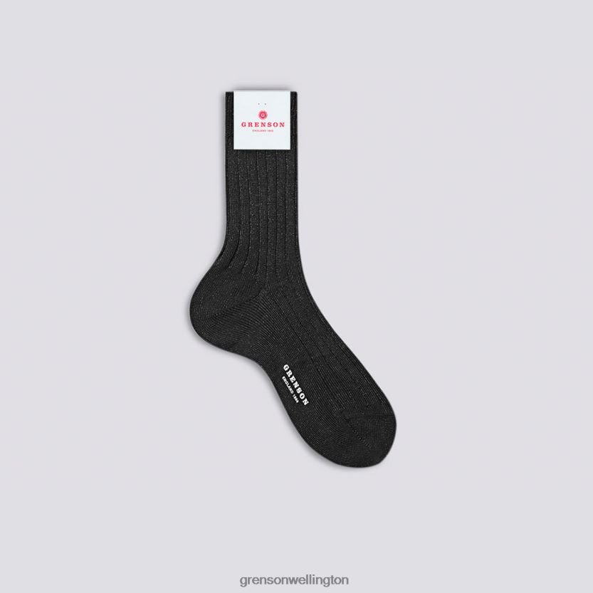 Women Black GLITTER RIB SOCK Grenson R46060472 Accessories