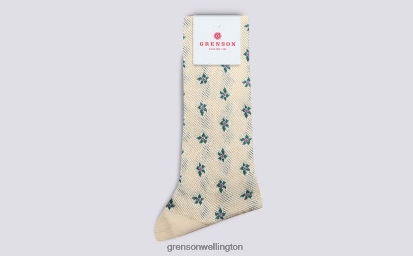 Women Cream FLOWER SOCK Grenson R46060478 Accessories