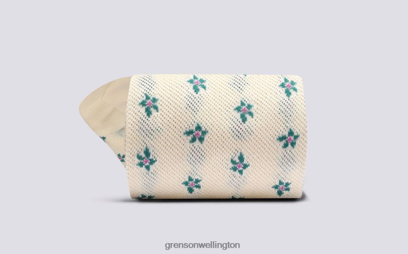 Women Cream FLOWER SOCK Grenson R46060478 Accessories