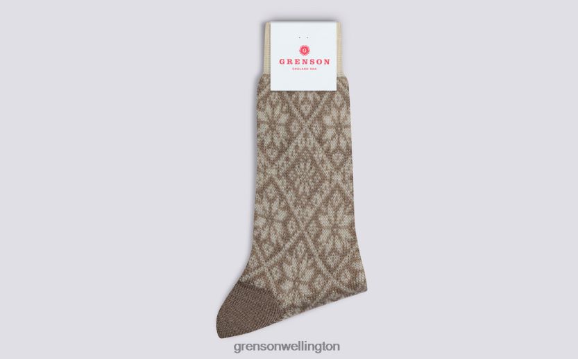 Women Ecru NORDIC SOCK Grenson R46060509 Accessories