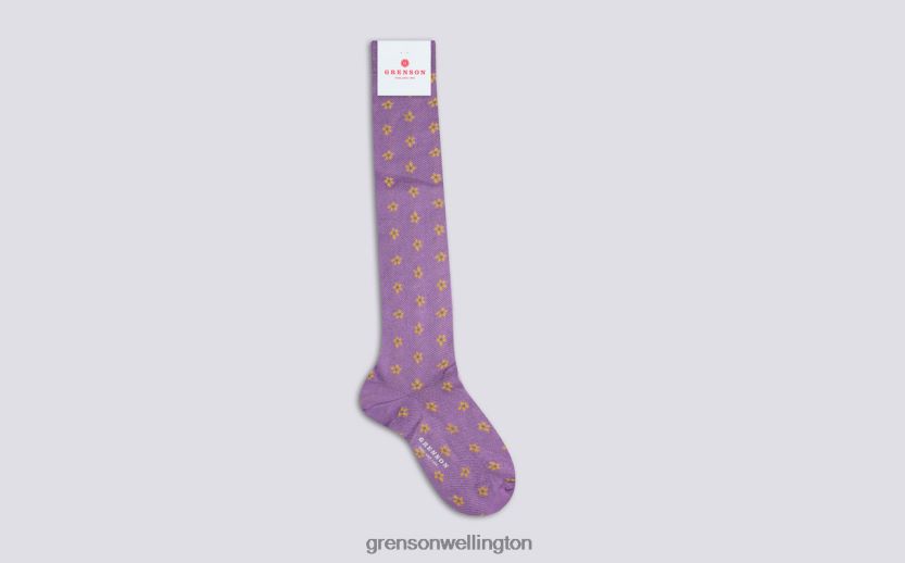 Women Lilac FLOWER SOCK Grenson R46060480 Accessories