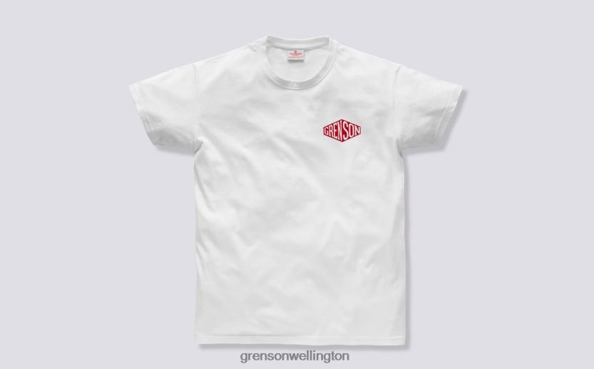 Unisex White BOX T-SHIRT Grenson R46060529 Clothes