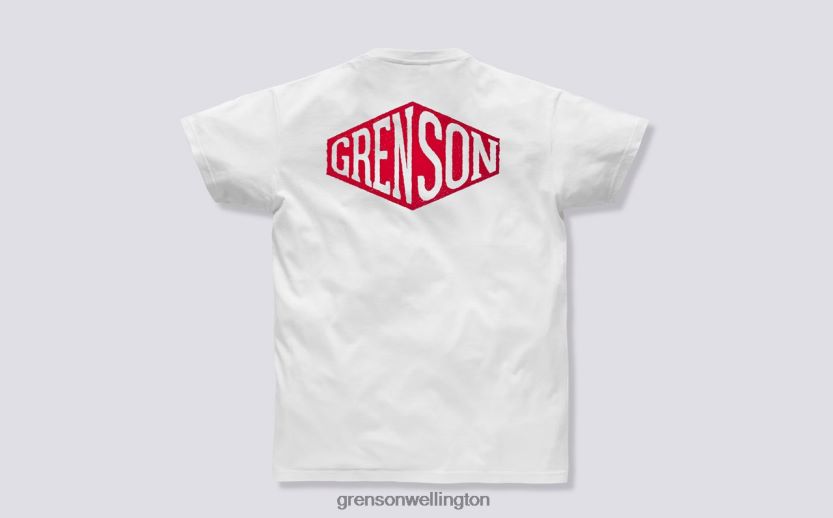 Unisex White BOX T-SHIRT Grenson R46060529 Clothes