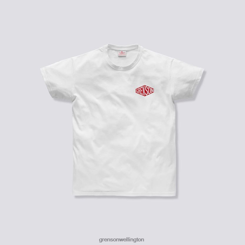 Unisex White BOX T-SHIRT Grenson R46060529 Clothes
