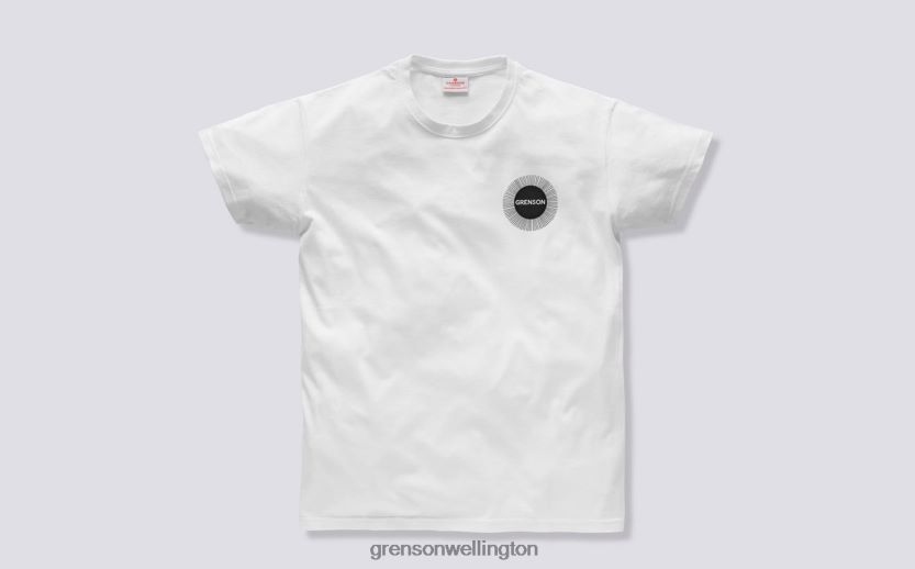 Unisex White SUN BURST T-SHIRT Grenson R46060530 Clothes