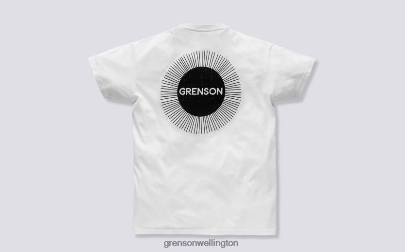 Unisex White SUN BURST T-SHIRT Grenson R46060530 Clothes