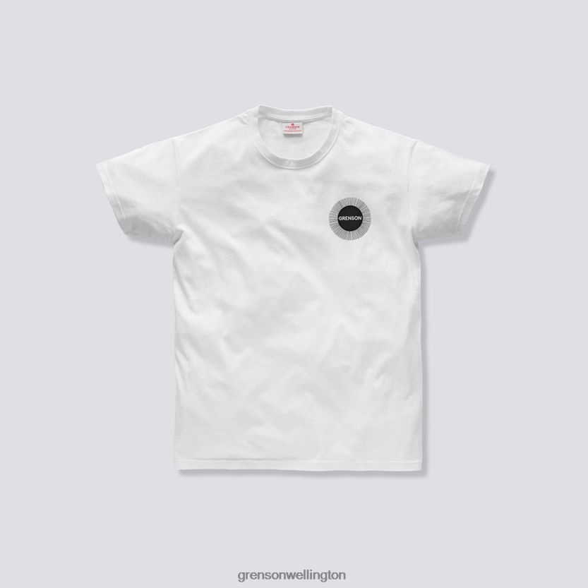 Unisex White SUN BURST T-SHIRT Grenson R46060530 Clothes