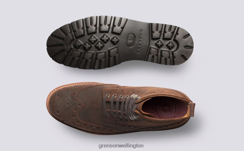 Men Brown FRED Grenson R4606054 Boots