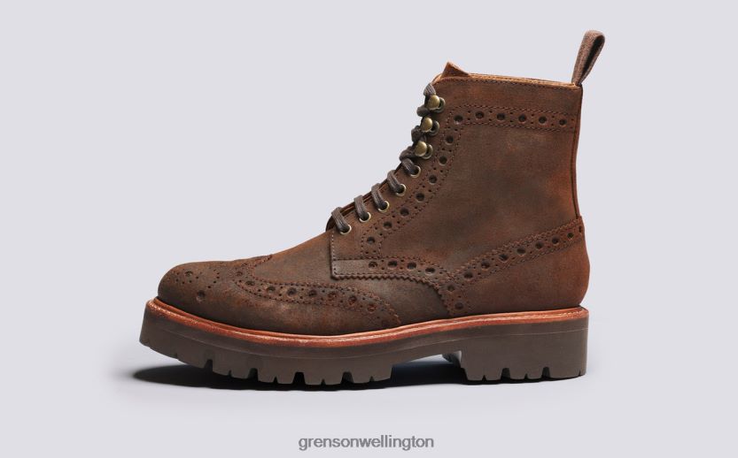 Men Brown FRED Grenson R4606054 Boots